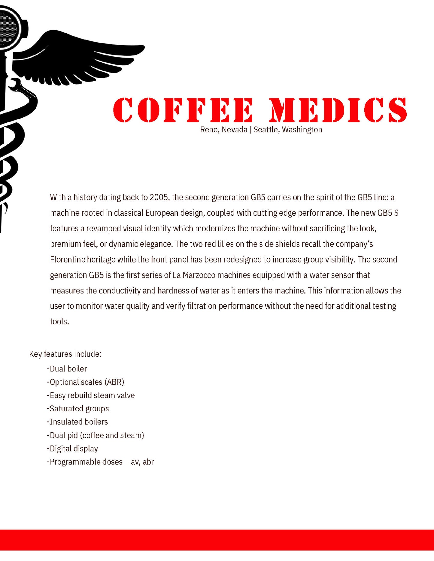 La Marzocco GB5 S 3-Group