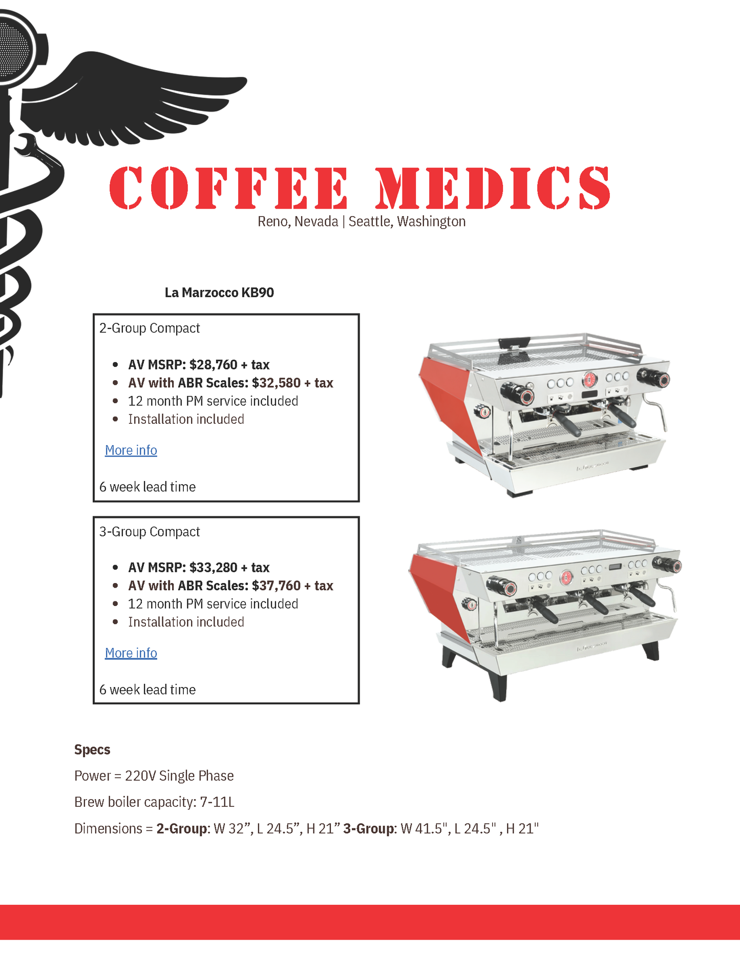 La Marzocco KB90 2-Group