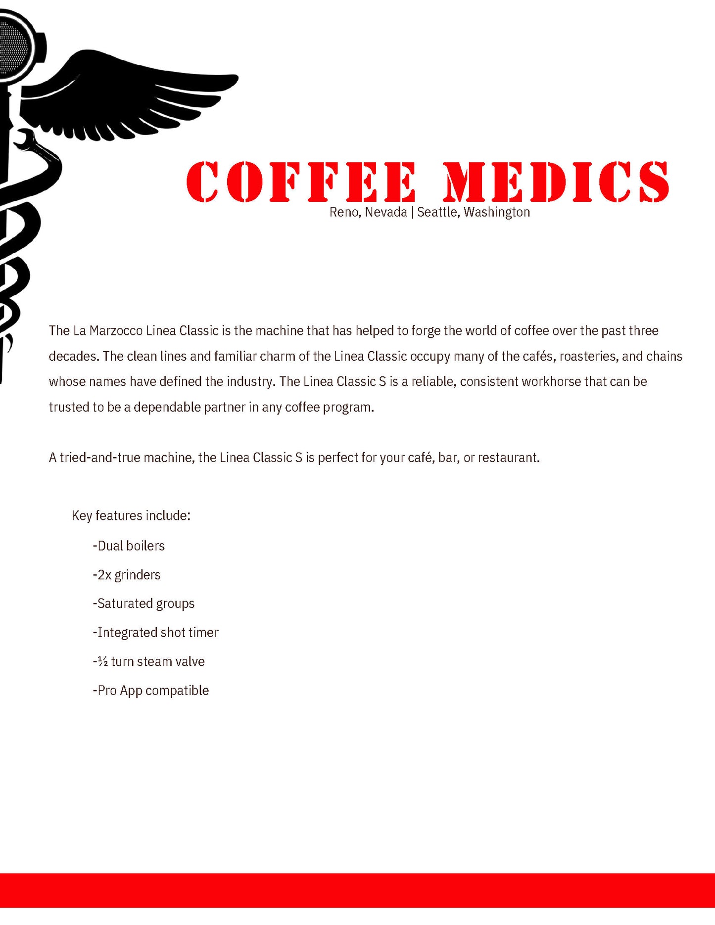 La Marzocco Linea Classic S 3-Group