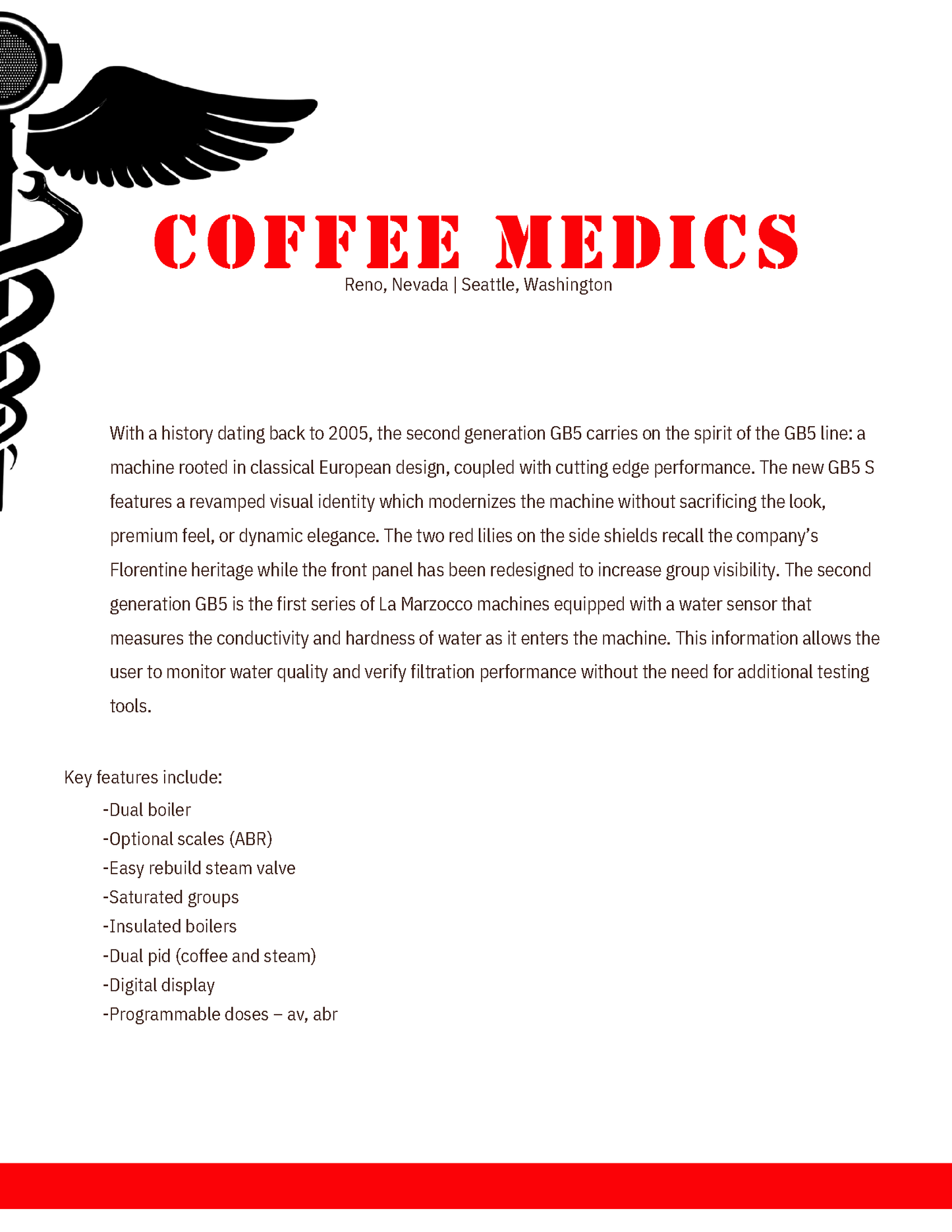 La Marzocco GB5 S 3-Group