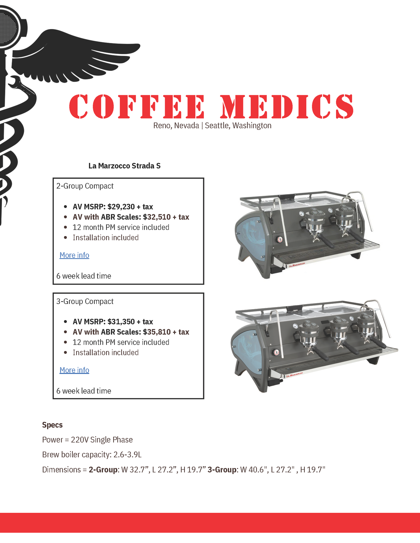 La Marzocco Strada S 3-Group
